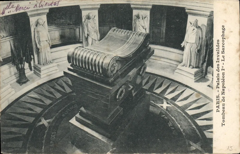 Paris - Palais des Invalides - Grabmal Napoleons I. - Der Sarg - Vorderseite