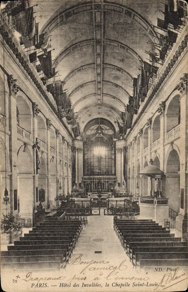Paris — Hôtel des Invalides, die Kapelle Saint-Louis — ND. Fot. Blane, n° 52 - Vorderseite