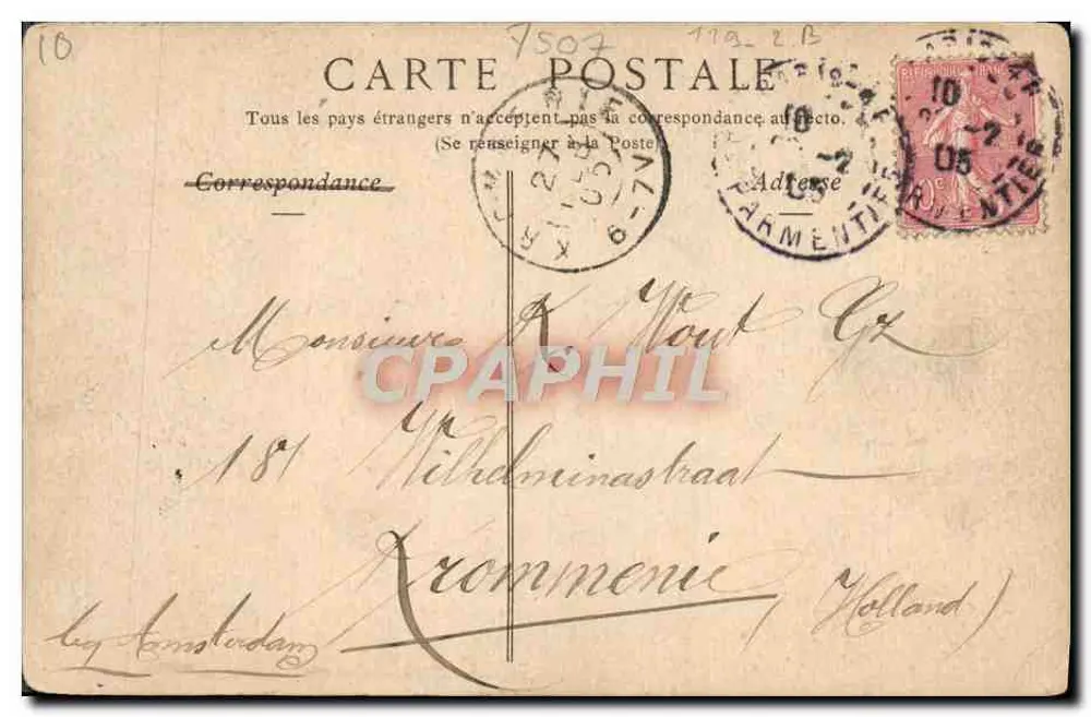 Paris — Hôtel des Invalides, die Kapelle Saint-Louis — ND. Fot. Blane, n° 52 - Rückseite