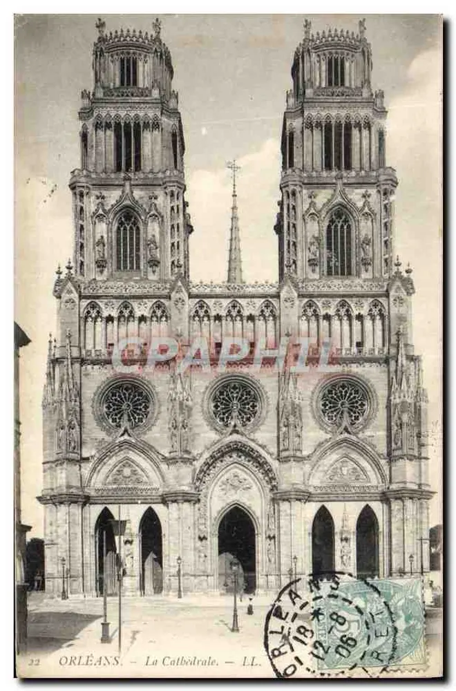 Orléans — A Catedral — LL. n°22 - Frente
