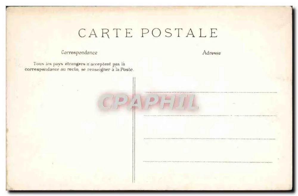 Forêt de Fontainebleau — Plateau de Belle-Croix — F. L. D. - Rückseite