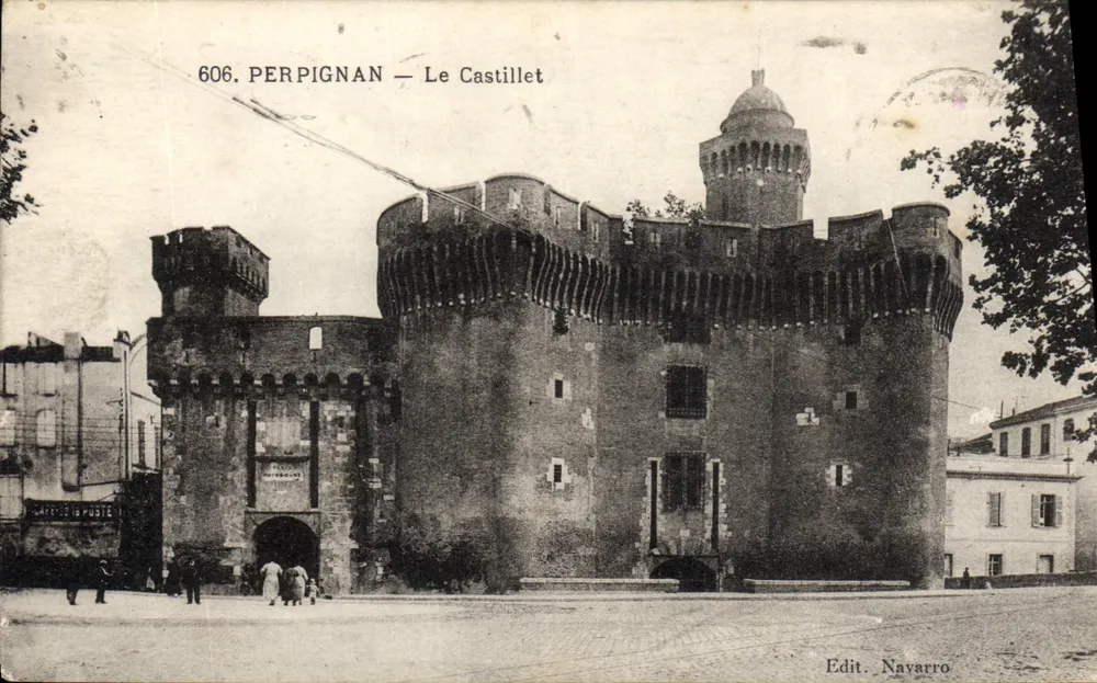 Perpignan — O Castillet — Edit. Navarro n°606 - Frente