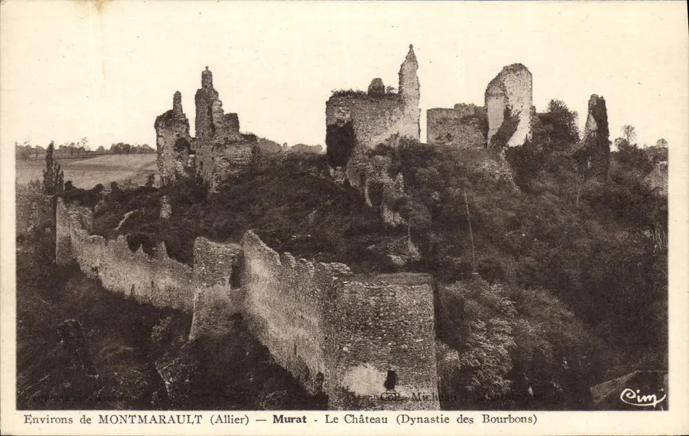 Umgebung von MONTMARAULT (Allier) — Murat — Das Schloss (Dynastie der Bourbons) - Vorderseite