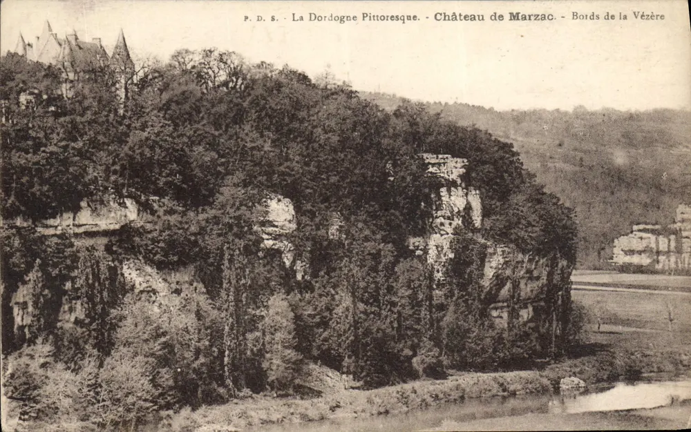 Schloss Marzac — Ufer der Vézère — P.D.S. La Dordogne Pittoresque - Vorderseite
