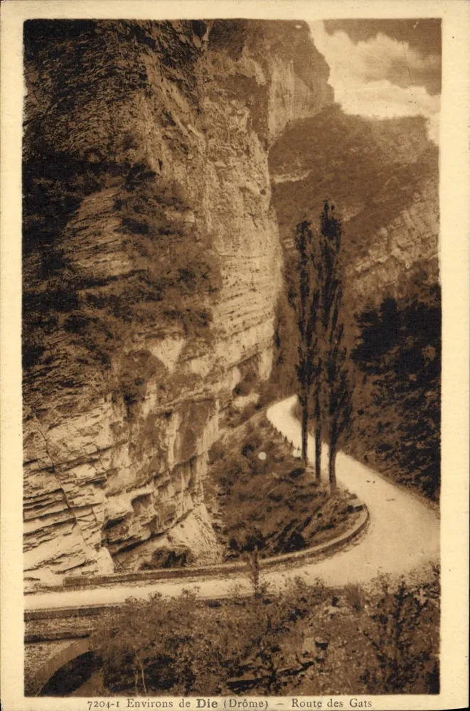 Arredores de Die (Drôme) — Route des Gats — Edição Rambaud - Frente