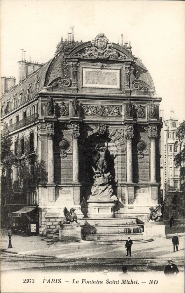 Parigi — Fontana di San Michele — ND — N° 2973 - Recto