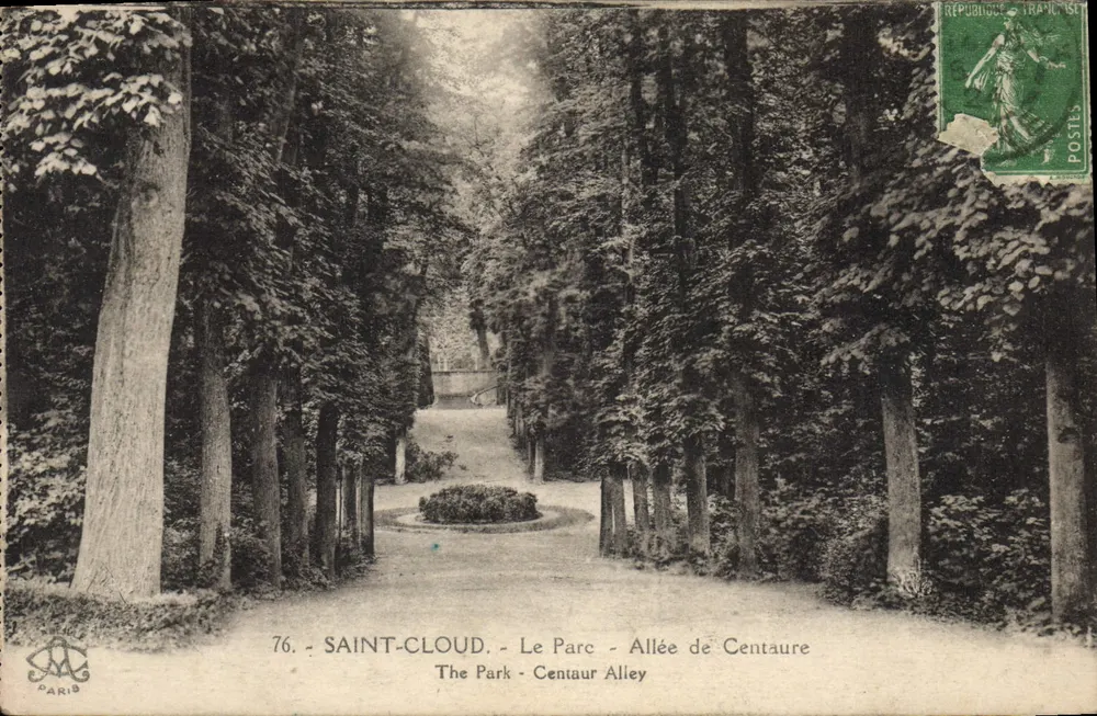 Saint-Cloud - O Parque - Avenida dos Centauros — editor Paris, n° 76 - Frente