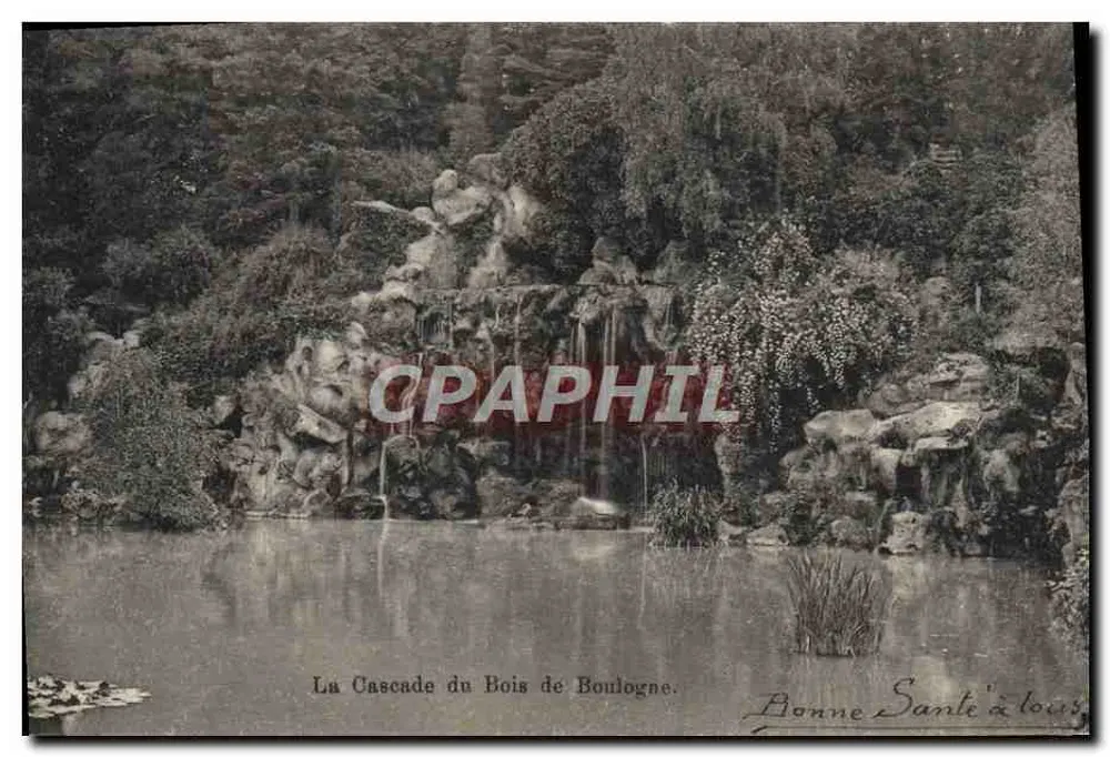 La Cascata del Bois de Boulogne — Parigi — editore non identificato, numero di serie non visibile - Recto