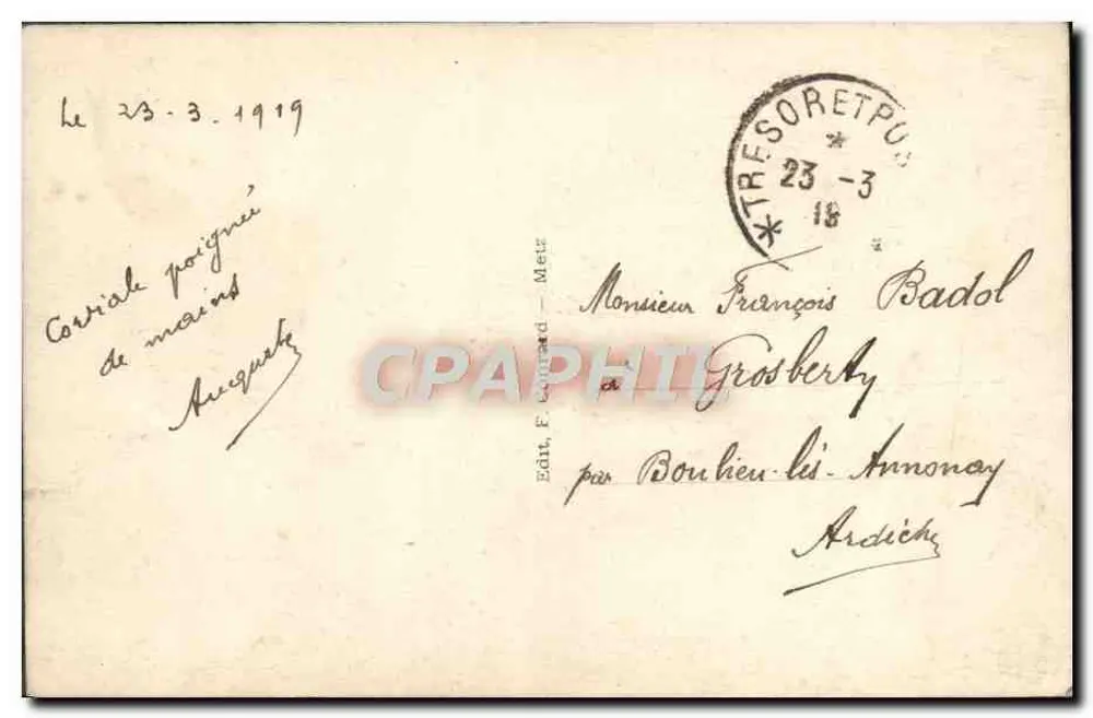 METZ — Ponte dos Mortos — editor F. Leonard, n°14 - Verso
