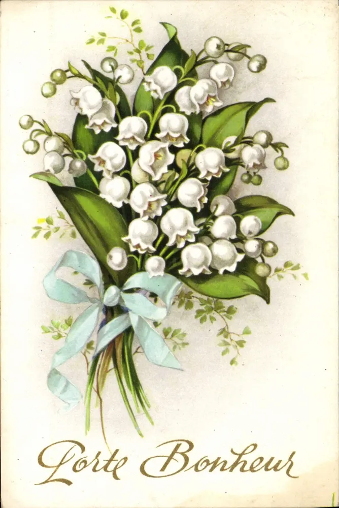 Buquê de flores de lirio — Lorte Bonheur — editor desconhecido, n° 361 - Frente