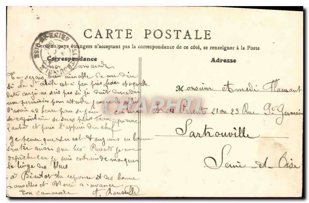 Fontainebleau (S.-et-M.) — A Gruta dos Pinheiros — B.F. Paris, n°51 - Verso