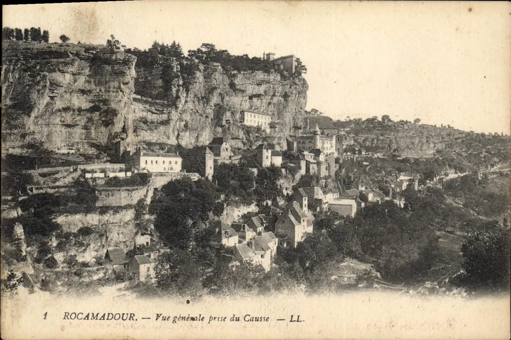 Rocamadour — Algemene uitzicht genomen vanaf het Causse — LL. - Voorkant