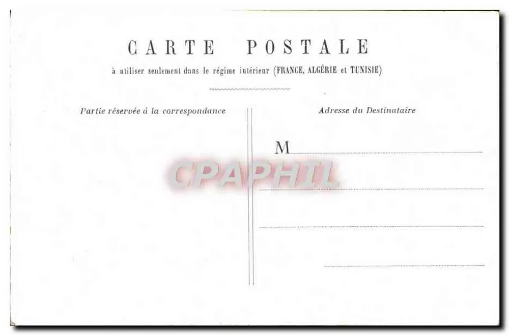 París - Iglesia de San Vicente de Paúl — vista de la fachada neoclásica con caballos y fiacres — editor no identificado - Reverso