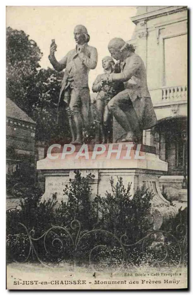 St-JUST-en-CHAUSSEE - Denkmal der Brüder Haüy — Edit. Déclo & Café Français - Vorderseite