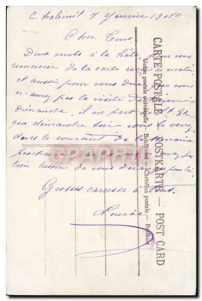 Liebespaare — Garten-Szene — AÉRO 511 - Rückseite