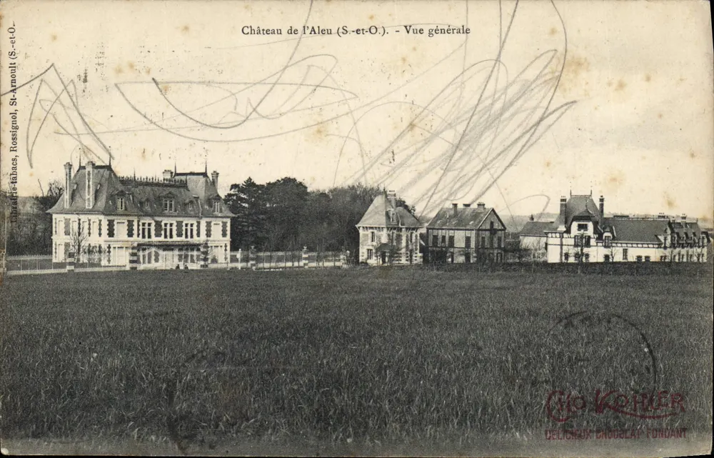 Castelo de l'Aleu (S.-et-O.) — Vista geral — Cho Kohler - Frente
