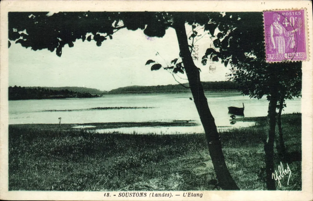 Soustons (Landes) — O Lago — Editor Delbouy, n°48 - Frente