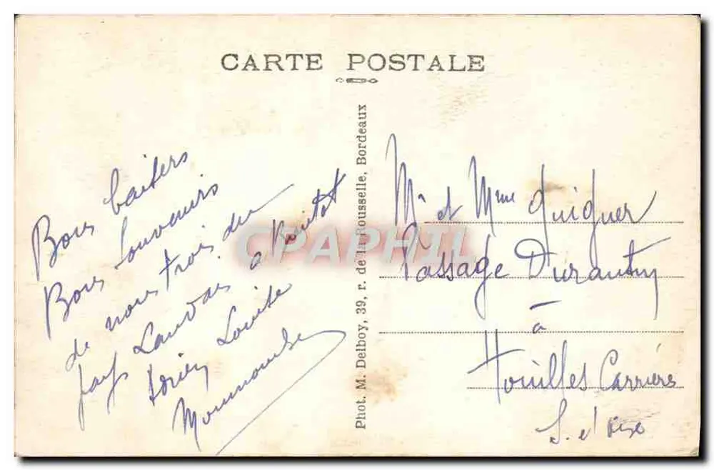 Soustons (Landes) — O Lago — Editor Delbouy, n°48 - Verso