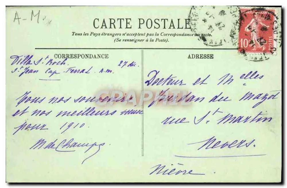 Beaulieu — Saint-Jean e o Cabo Ferrat — LL. - Verso