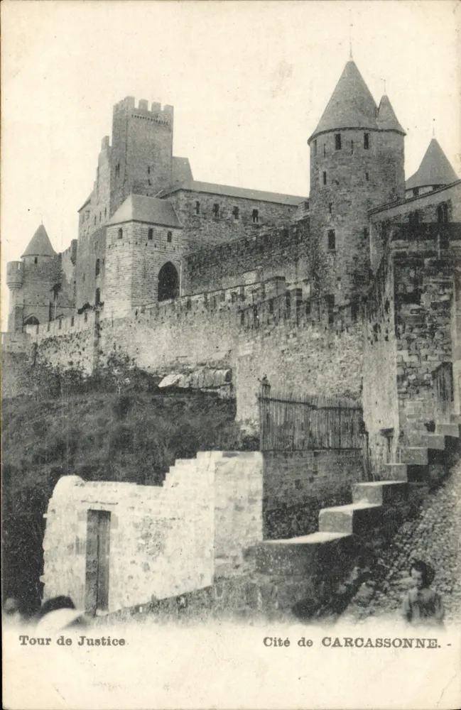 Torre della Giustizia — Città di Carcassonne — Editore non identificato - Recto