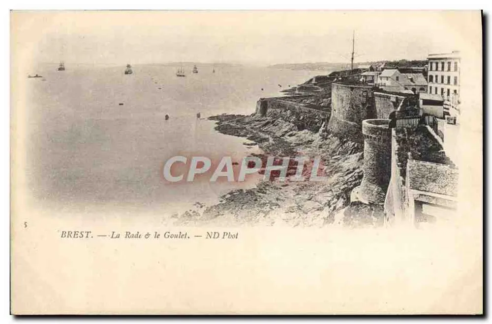 Brest — A Baía e o Goulet — ND Pbot - Frente