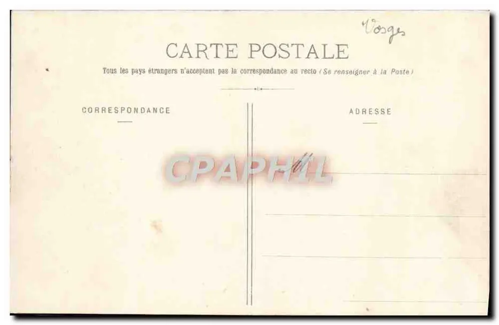 Epinal, no Ponte de Ferro da Loge-Blanche — Foto Hamberger e Kiret, Epinal - Verso
