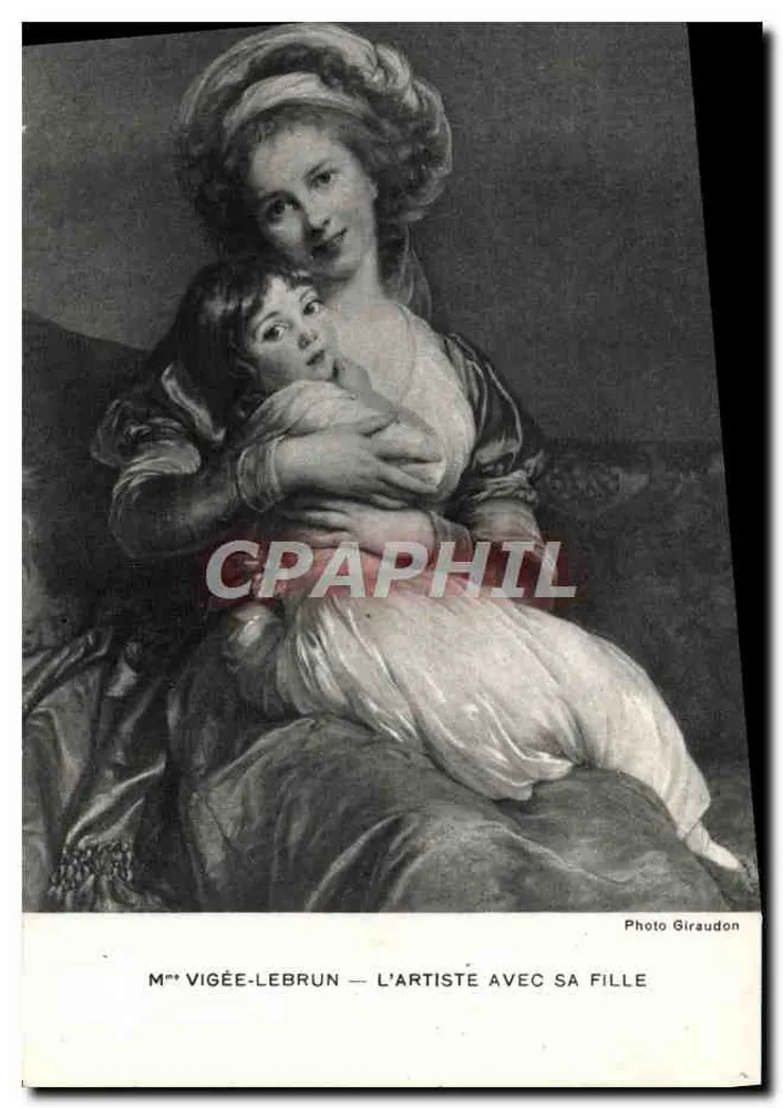 Frau Vigée-Lebrun — Die Künstlerin mit ihrer Tochter — Photo Giraudon - Vorderseite