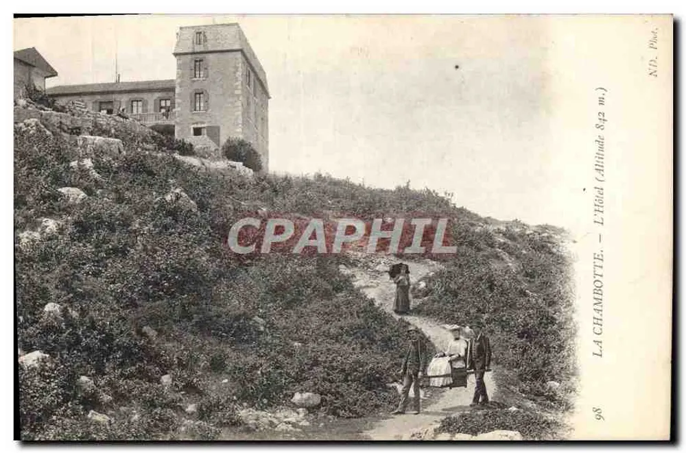 La Chambotte — Das Hotel (Höhe 842 m.) — N.D. Fotografie n° 98 - Vorderseite