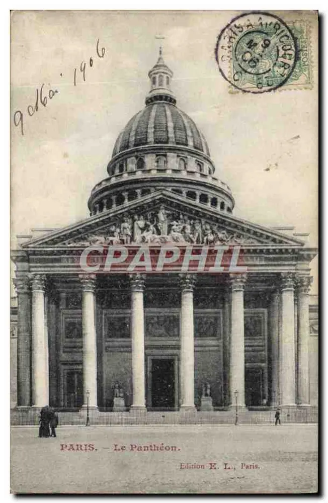 PARIS — O Panteão — Edição E. L., Paris - Frente