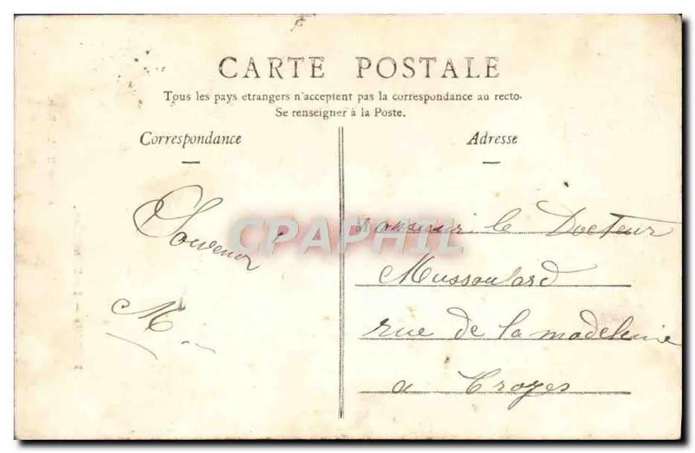 PARIS — O Panteão — Edição E. L., Paris - Verso