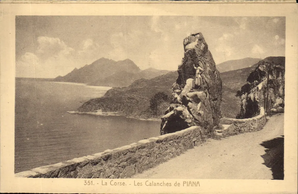 Le Calanche di PIANA — La Corsica — editore Ajaccio, n° 351 - Recto