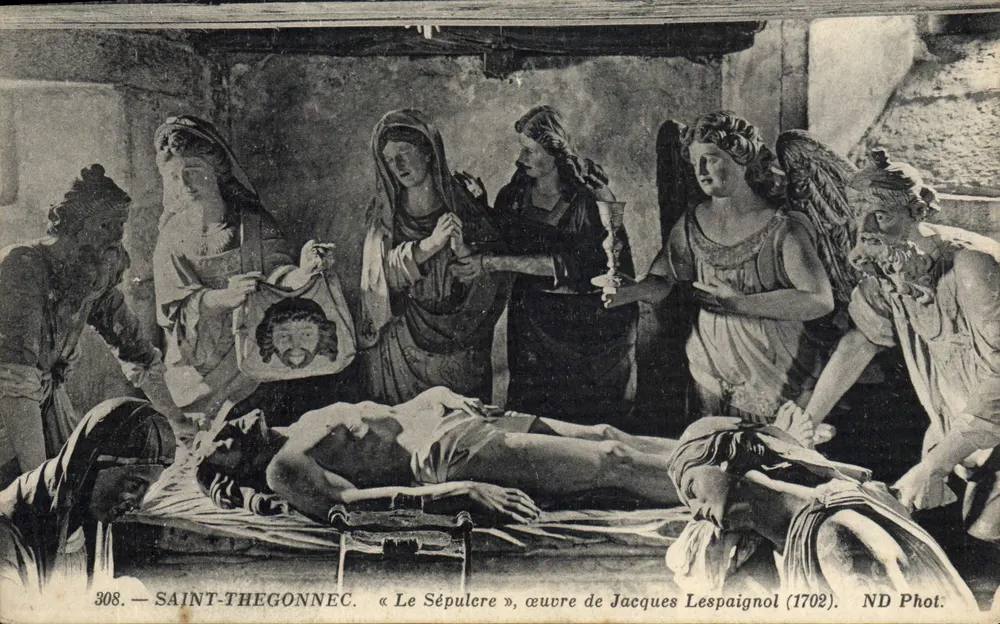 Saint-Thegonéc — Das Grab, Werk von Jacques Lespainol (1702) — ND Phot. - Vorderseite