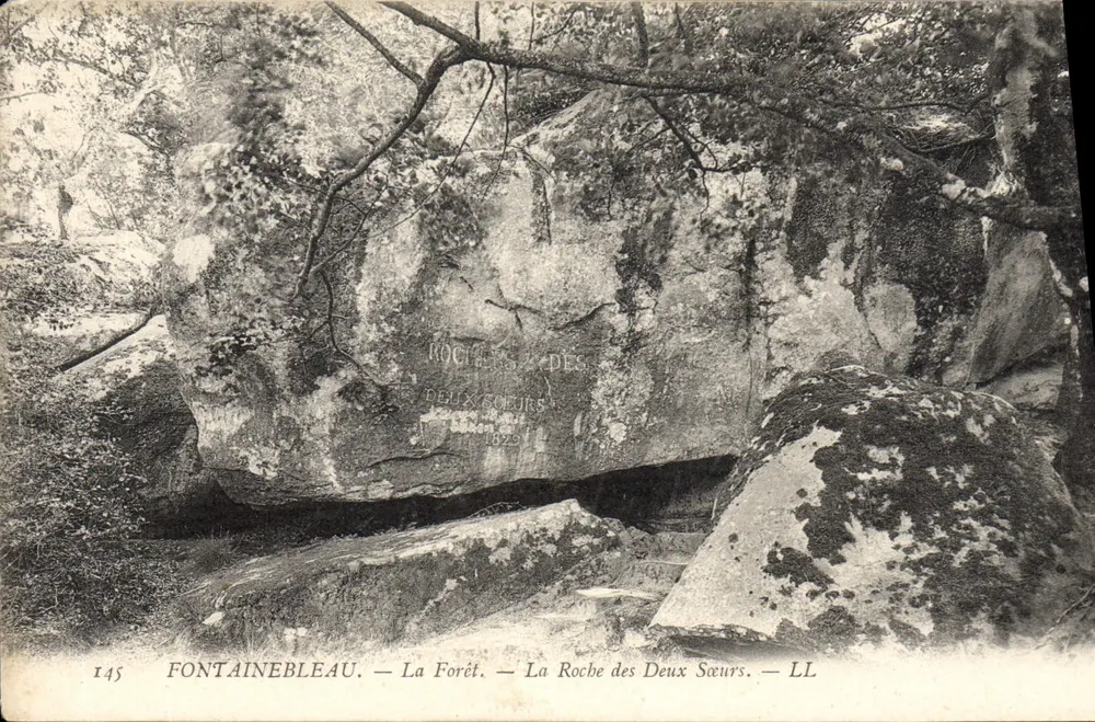 Fontainebleau — Die Wälder — La Roche des Deux Sœurs — LL - Vorderseite