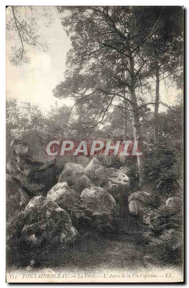 Fontainebleau — Die Wälder — Die Höhle der Fee Vipérine — LL - Vorderseite
