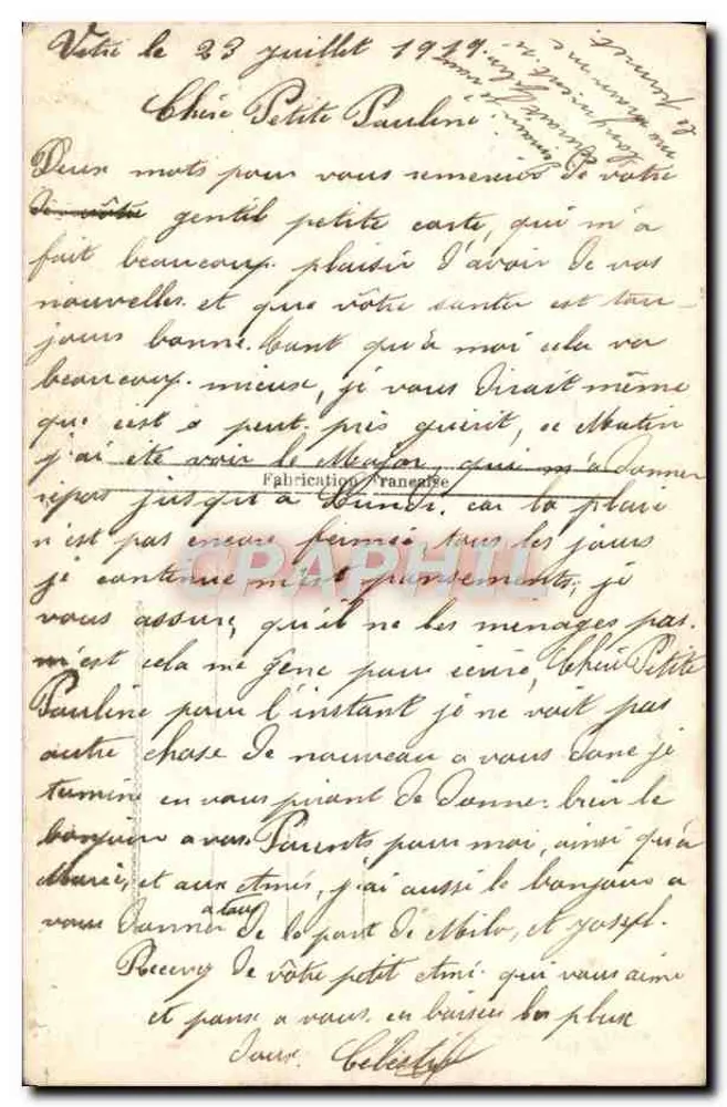 Confissões de Amor — REX 4927 — S. Lobb - Verso