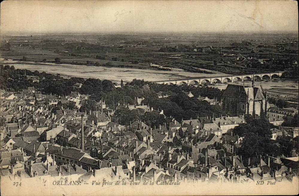 Orléans – Ansicht aus der Kathedralenturm – ND Phot, n° 274 - Vorderseite