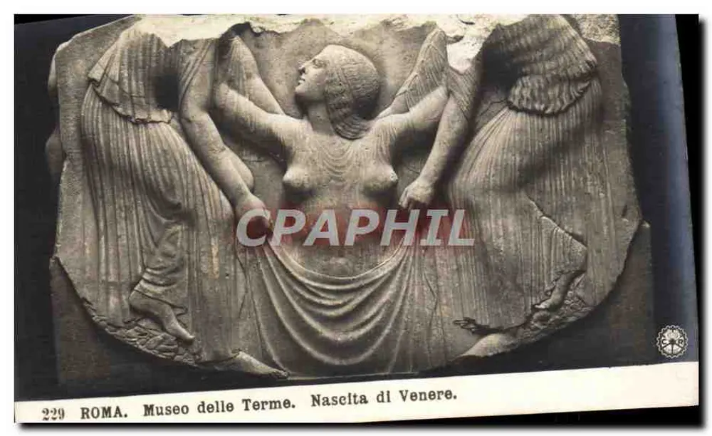 Geburt der Venus — Skulptur im Museo delle Terme — Ausgabe N.P.G. - Vorderseite