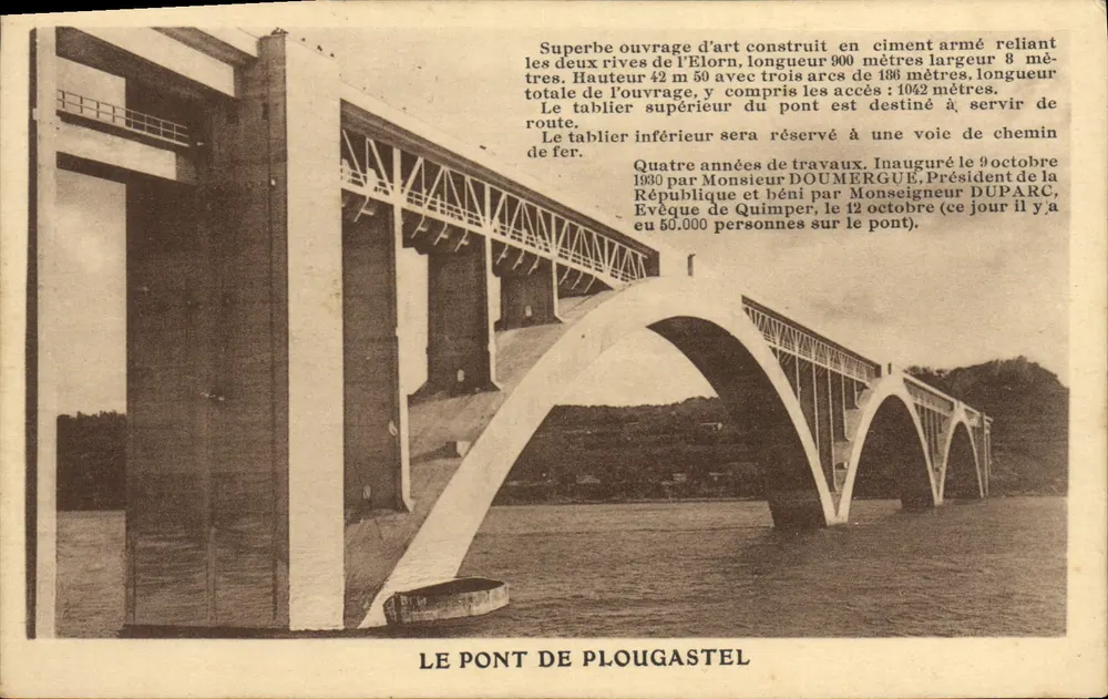 O Ponte de Plougasnet — obra de arte em concreto armado — Edição Simon Stymond, Brest - Frente