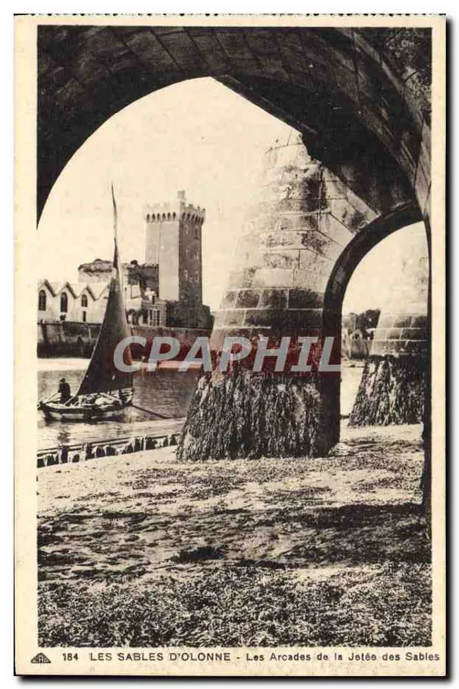Les Sables d'Olonne — Die Arcaden der Sables-Jetty — Cie des Arts Photomécaniques Strasbourg - Vorderseite