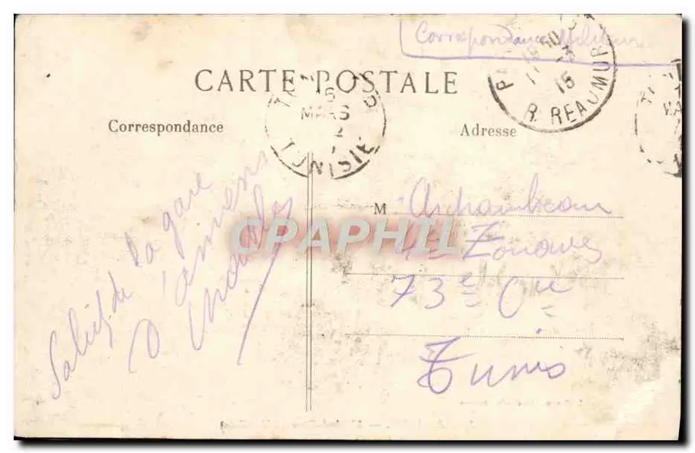 Amiens — O Hôtel-Dieu (século XV) — L. Caron, foto-editora Amiens, n° 375 - Verso
