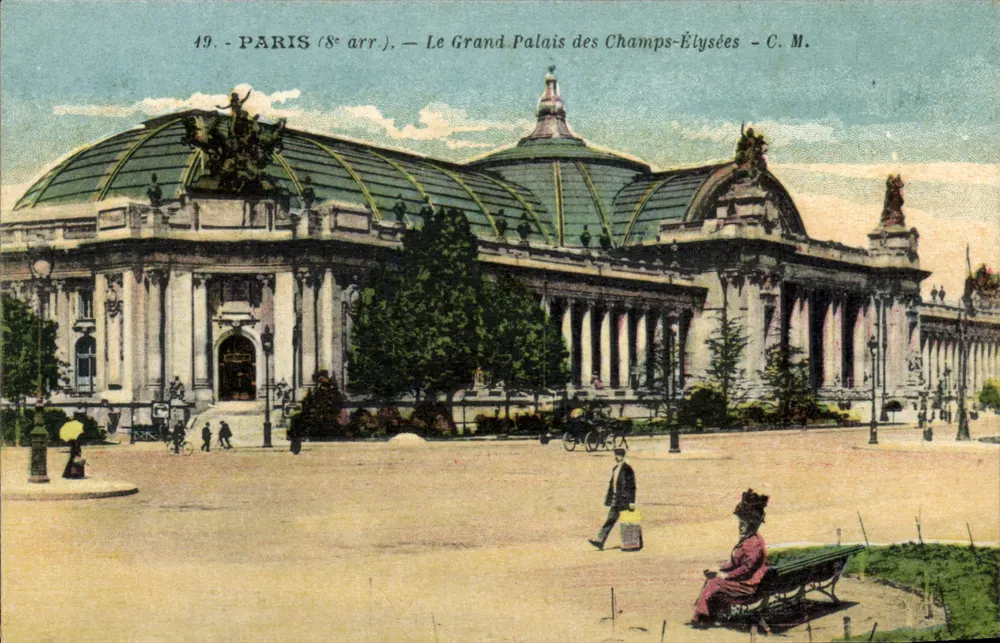Paris (8. Arrondissement) — Der Grand Palais auf den Champs-Élysées — C. M. - Vorderseite