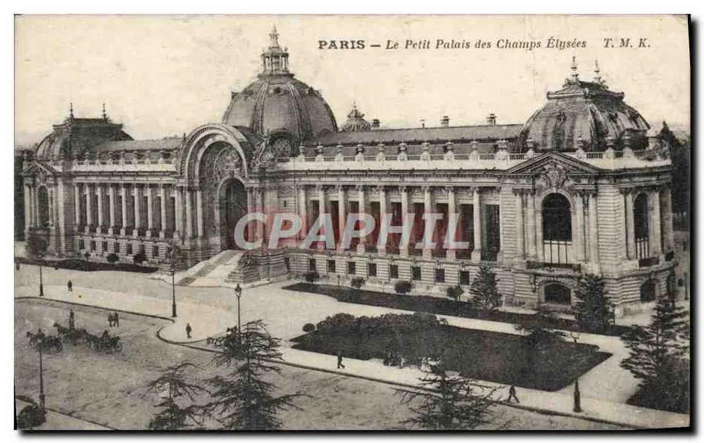 PARIS — O Pequeno Palácio dos Campos Elísios — T. M. K. - Frente