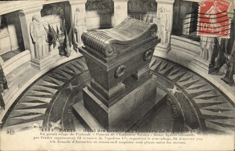 Paris — Hotel des Invalides — Grab von Napoleon I — Geschenk des Kaisers Nicolas - Vorderseite