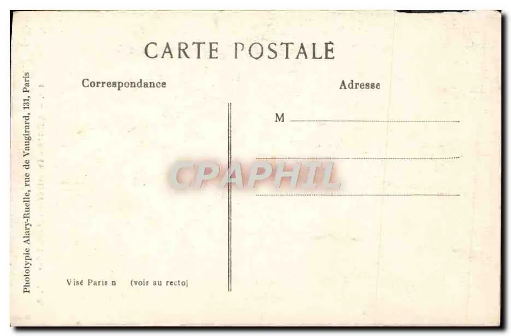 Senlis — A Catedral (Portal Sul) — A. B., n° 102 - Verso