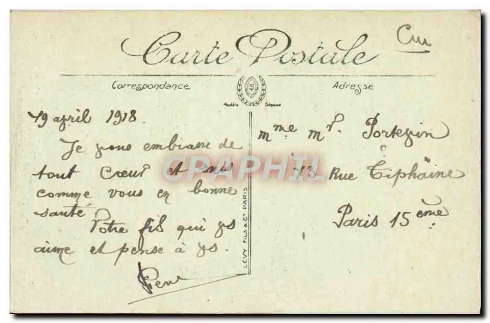 Compiègne — Place de l'Hôtel-de-Ville — LL. n°161 - Verso
