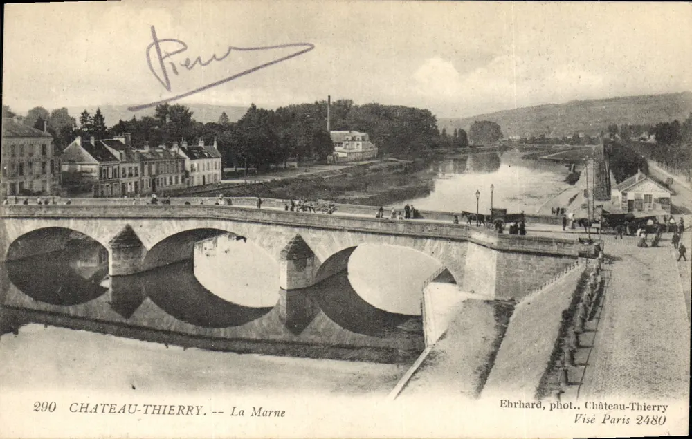 Château-Thierry — La Marne — Ehrhard, fot. Château-Thierry Visé Paris 2480 - Frente