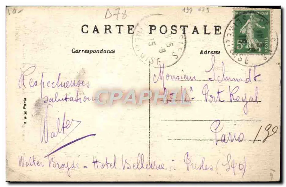 Presles — Le Château du Manoir — Edit. V. Fontaine coiffeur, Presles - Reverso