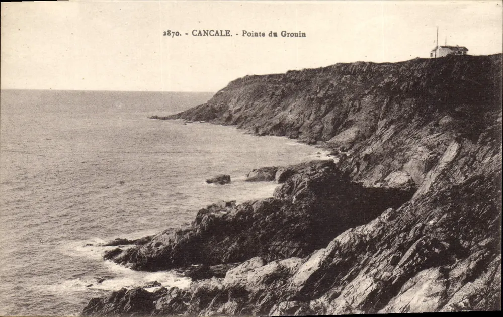 Cancale - Pointe du Grouin — widok wybrzeża skalistego — wydawca Laurent-Nel-Benines, n° 2870 - Awers