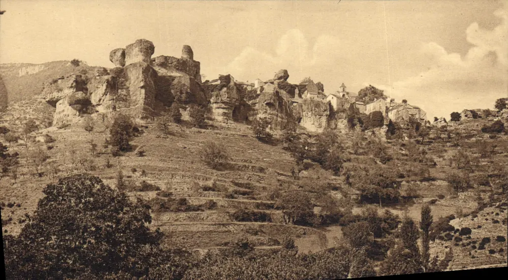 Tal der Dourbie — Das Dorf Cantobre — Verleger: Tempête Postale - Vorderseite