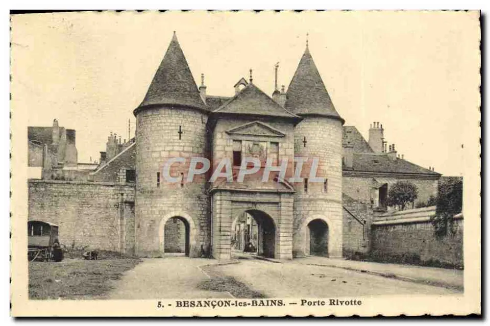 Besançon-les-Bains — Porte Rivotte — éditeur C. Lardier - Anverso